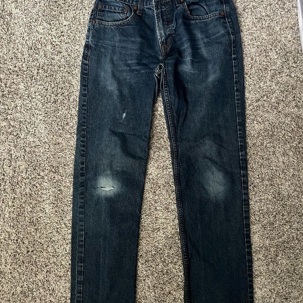 Old Navy Men's Dark Blue Straight Jeans